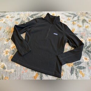 Patagonia Women's Small Micro D 1/4-Zip Fleece Pullover Black STY26278
